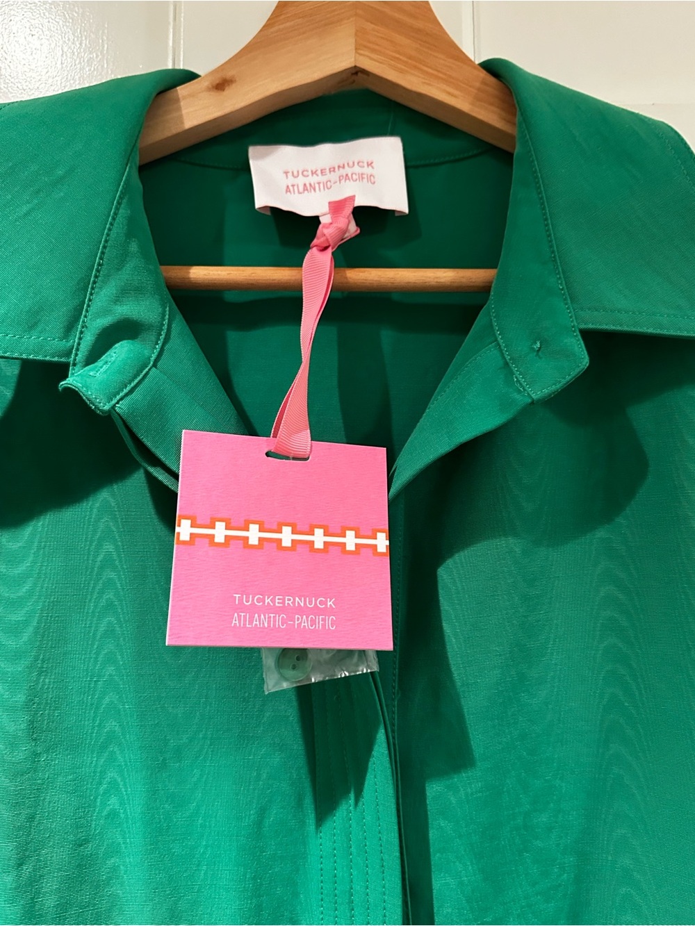 Tuckernuck Women's' Emerald Green Belted Dress - Picture 4 of 5